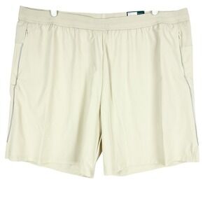 Tek Gear Men's Moisture-Wicking Elastic Waist Beige Athletic Shorts Size XXL NWT